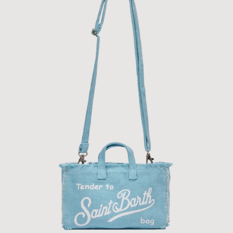 Mc2 Saint Barth phone bag in lino azzurra