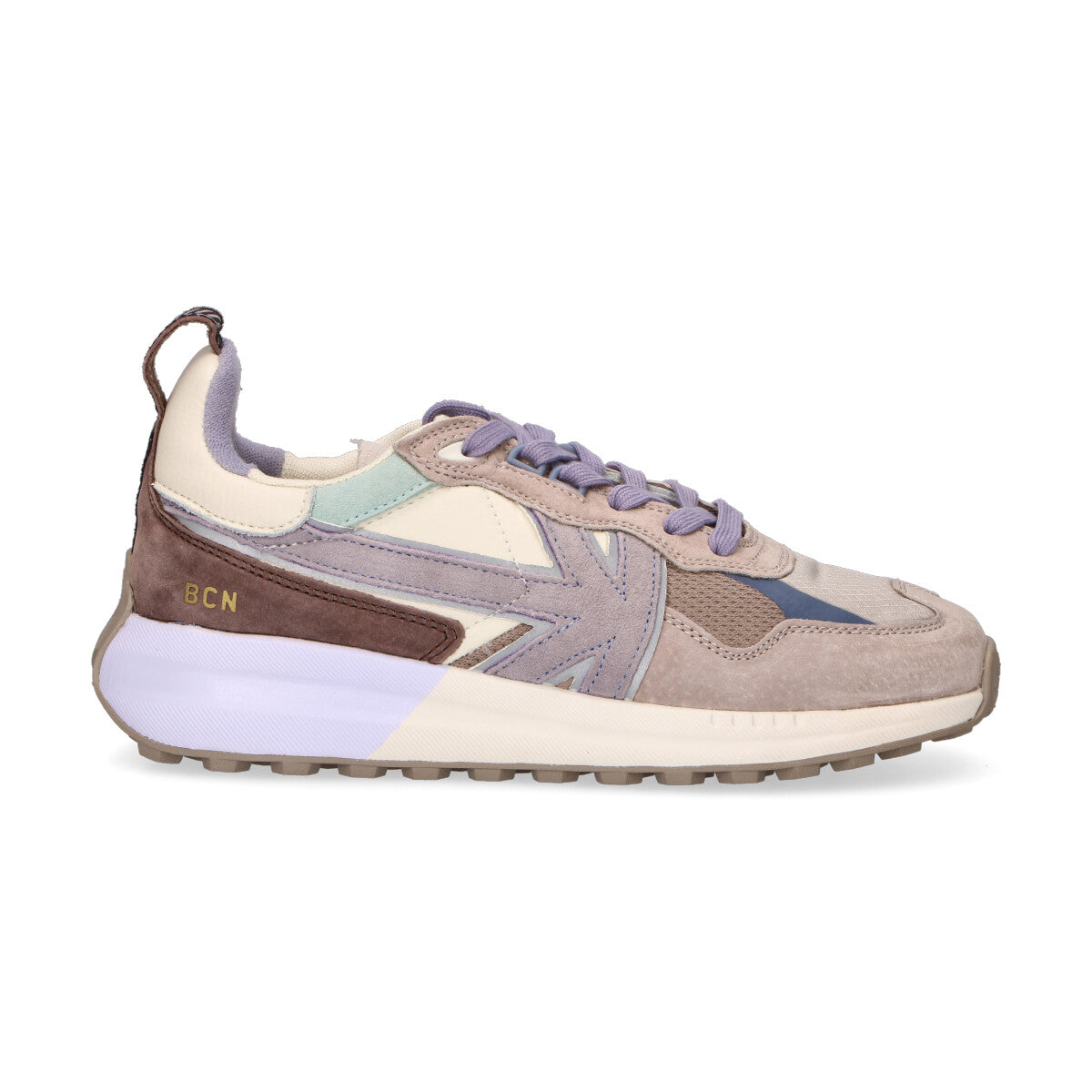 Kaotiko sneaker Detroit in nylon tortora lilla