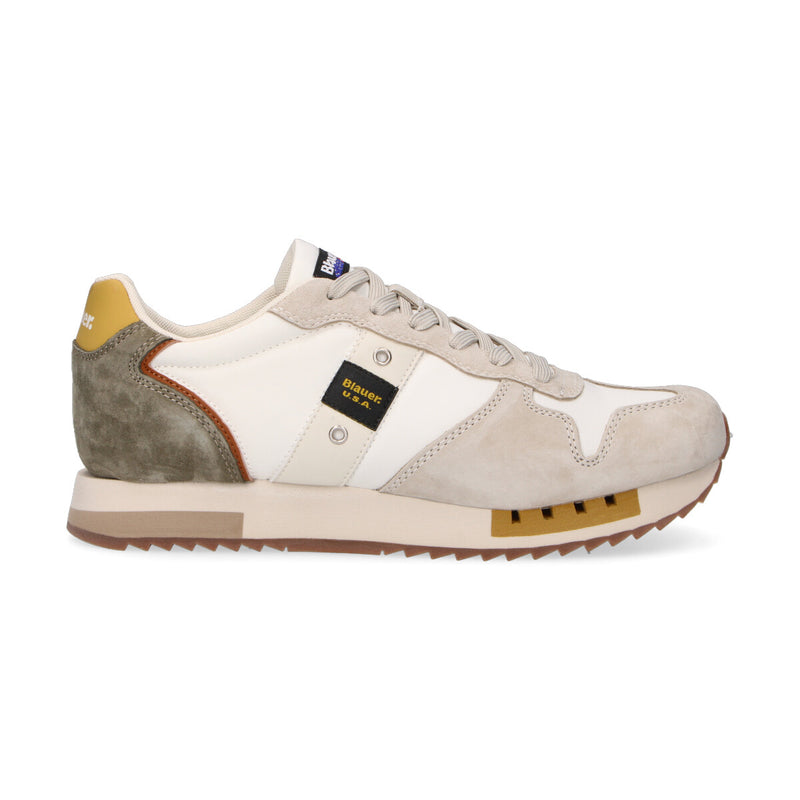 Blauer sneaker Ryder in nylon bianca