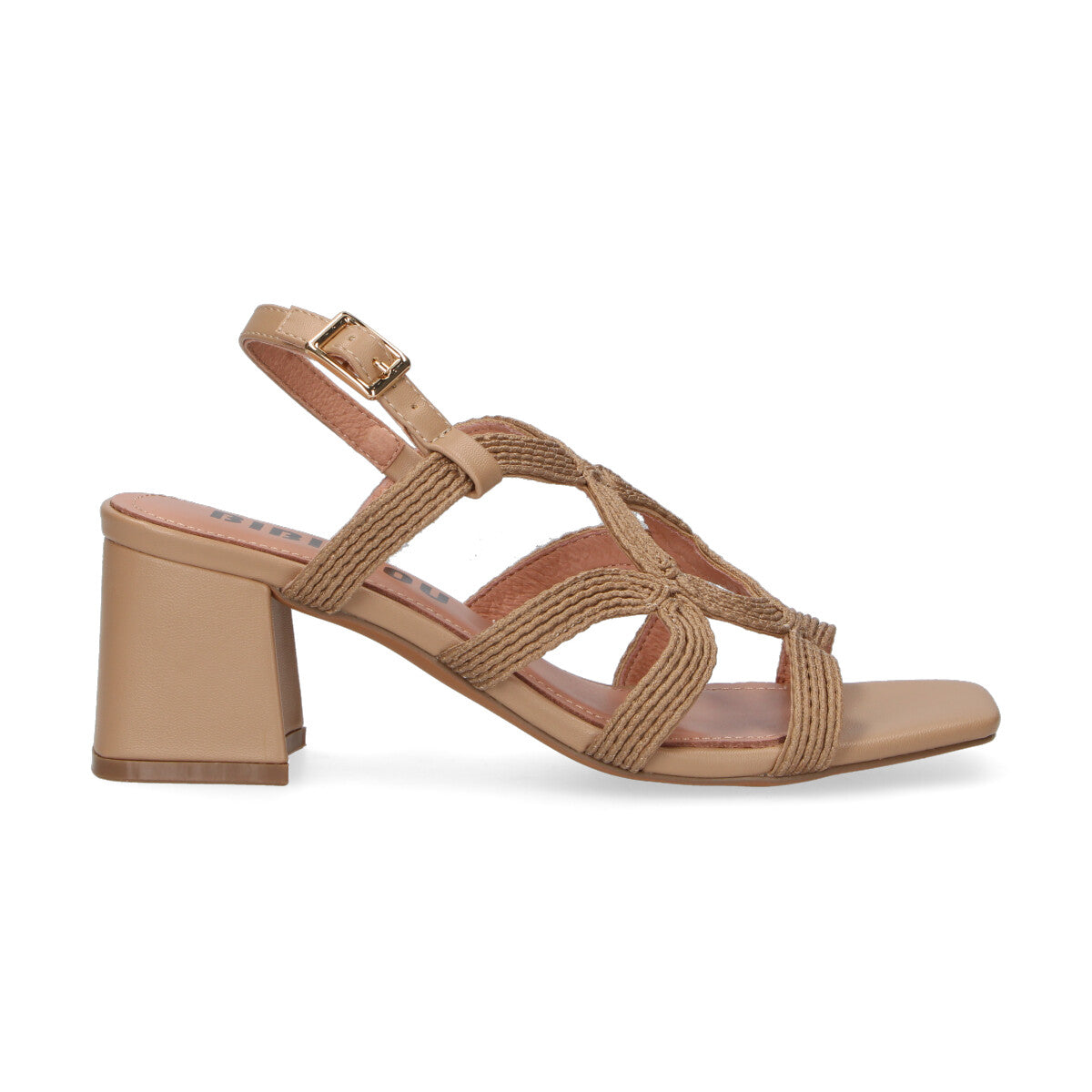 Bibi Lou sandalo in tessuto intrecciato cammello