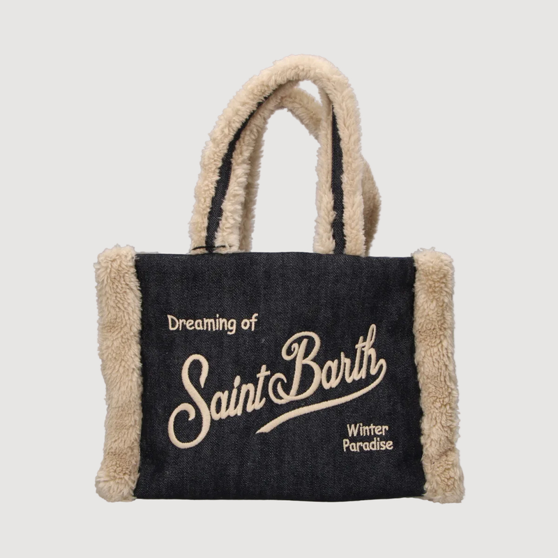 Mc2 Saint Barth borsa Colette Sherling Denim Dark