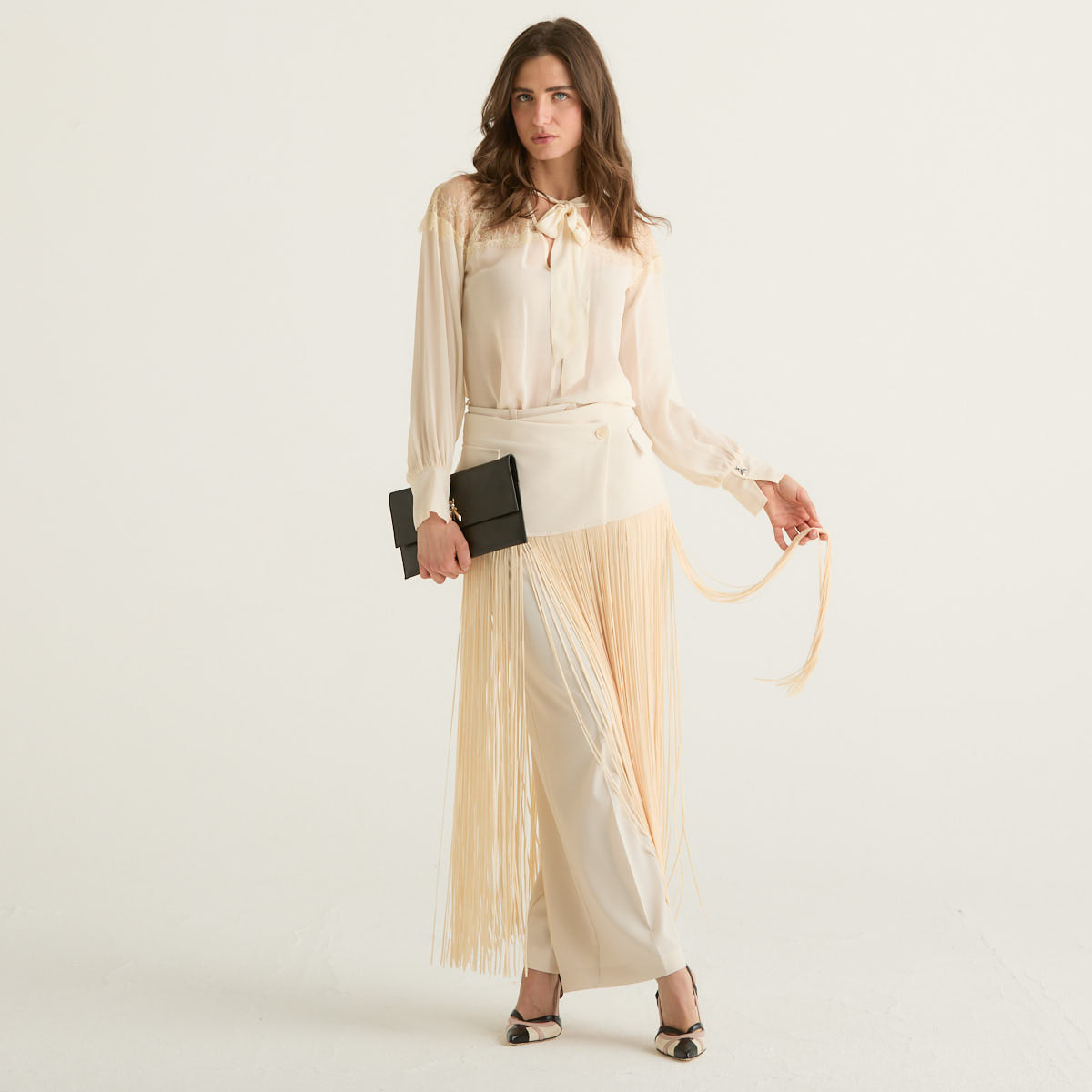 Patrizia Pepe cintura a portafoglio con frange