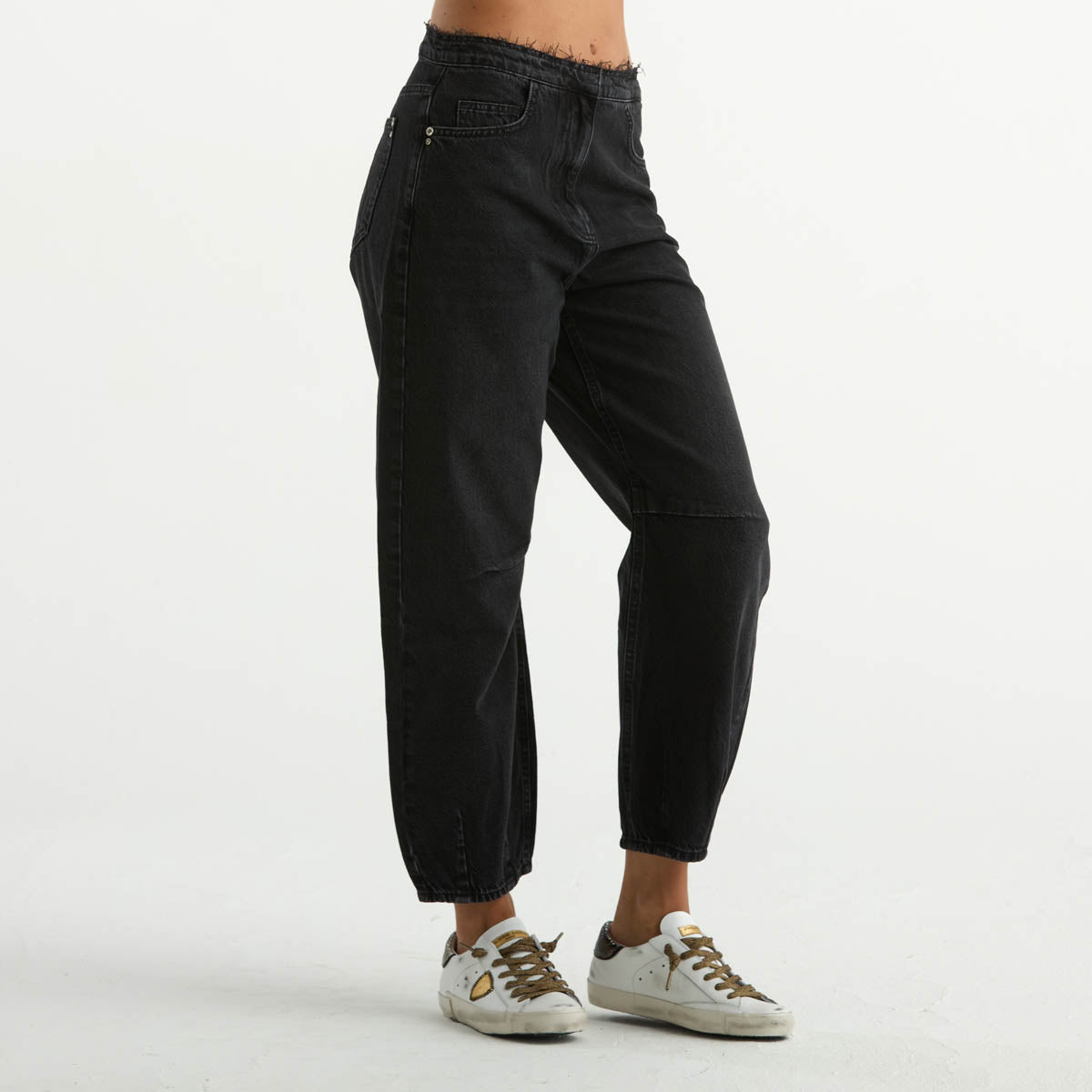 Patrizia Pepe jeans baloon in denim antracite