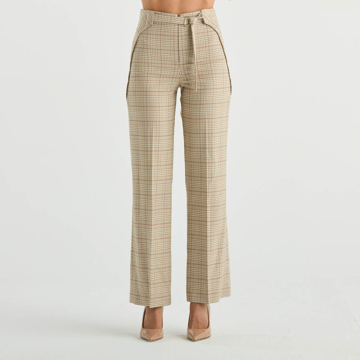 Patrizia Pepe pantalone in fantasia beige