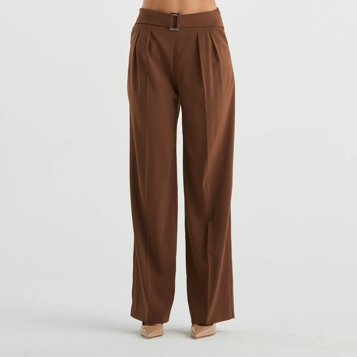 Patrizia Pepe pantalone a palazzo marrone