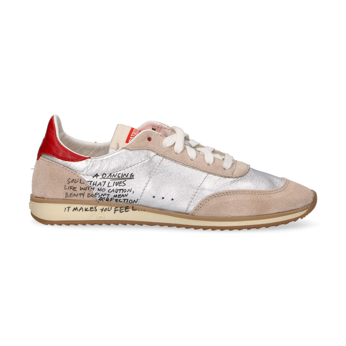 Patrizia Pepe sneaker in pelle argento
