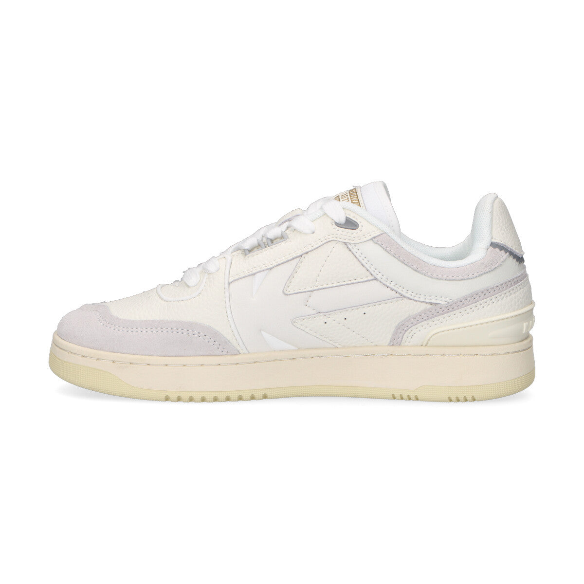 Kaotiko sneaker Boston Piping in pelle bianca