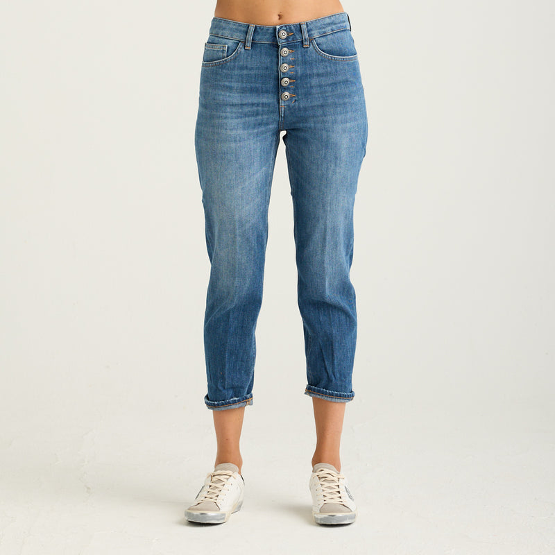 Dondup jeans koons 5 tasche denim blu