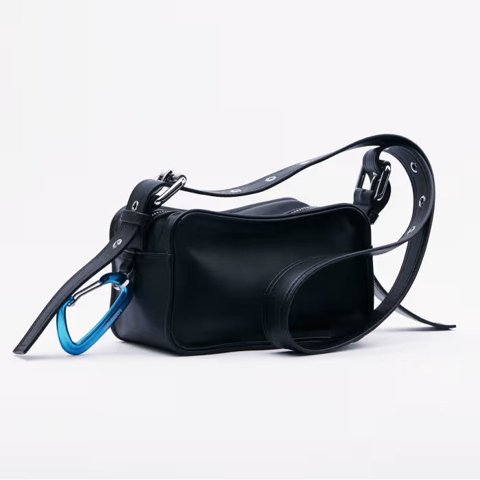 Patrizia Pepe borsa crossbody (IM)PERFECTION mini in pelle nera