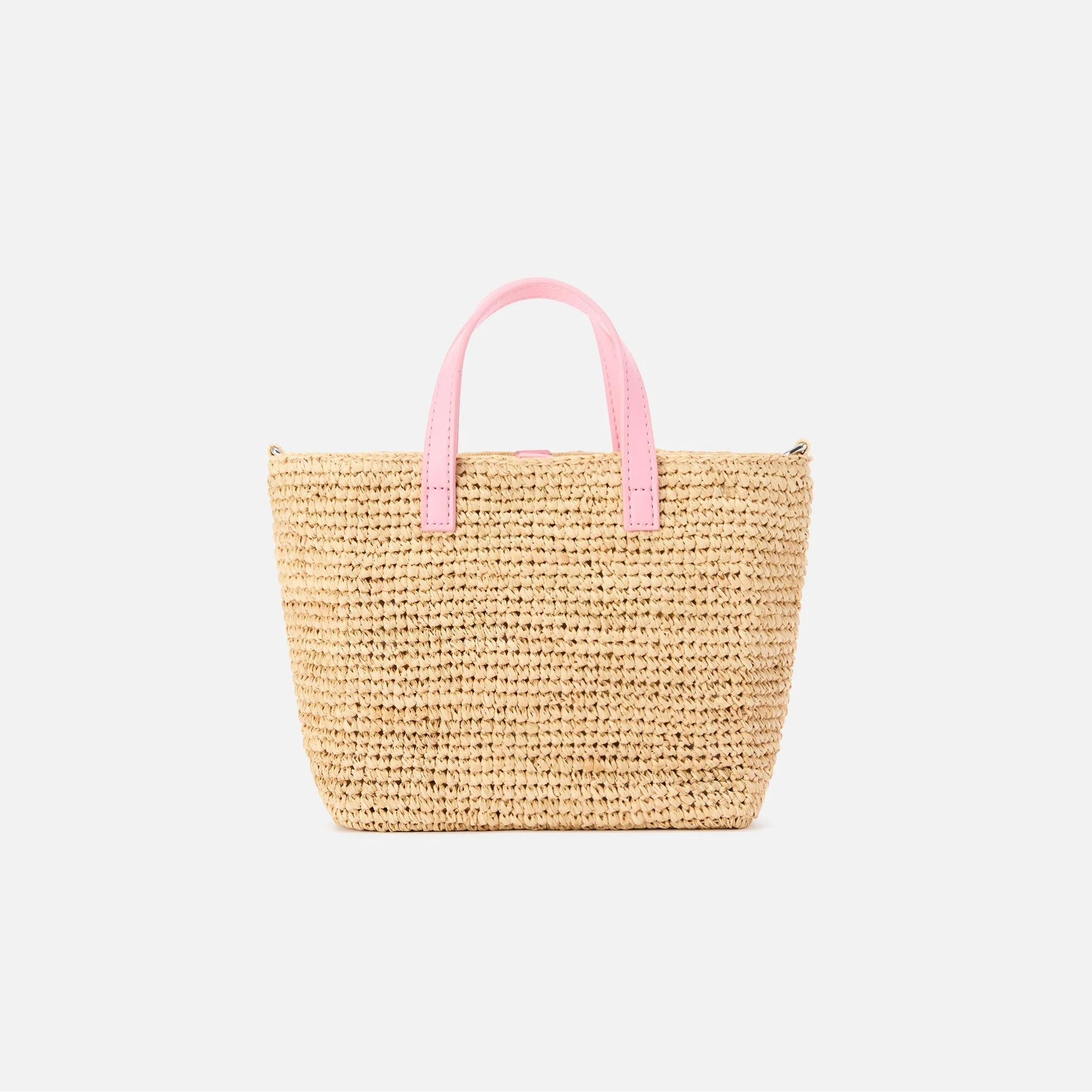 Mc2 Saint Barth borsa Raffia City Micro rosa