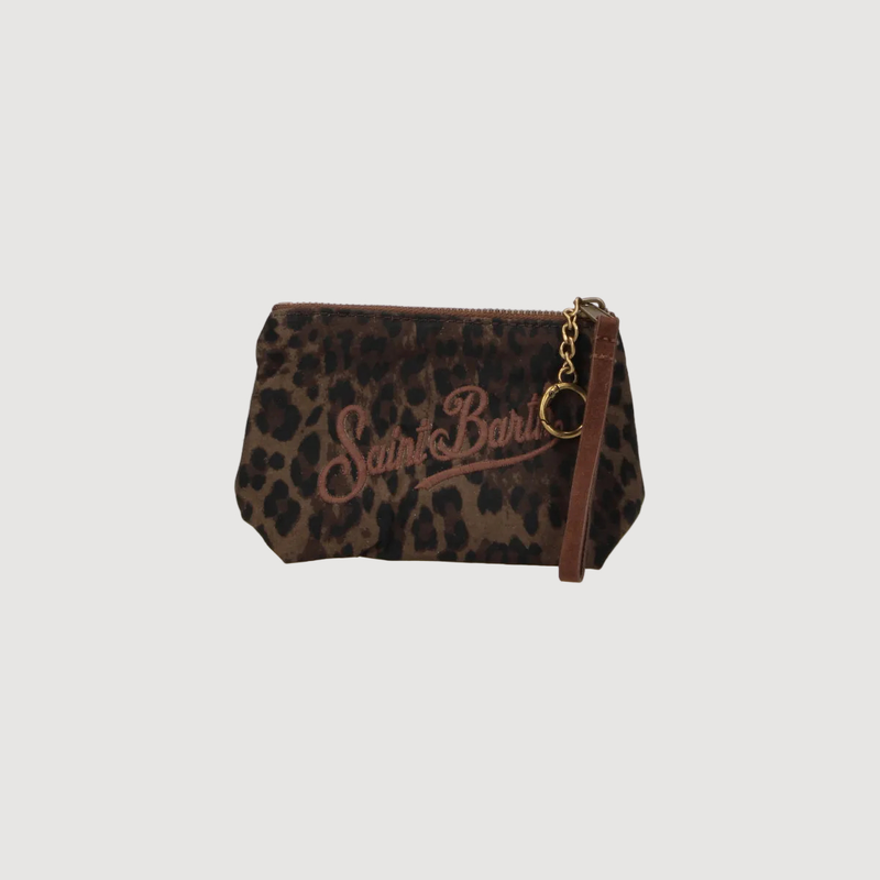Mc2 Saint Barth pochette Aline Mini Wax dark leopard