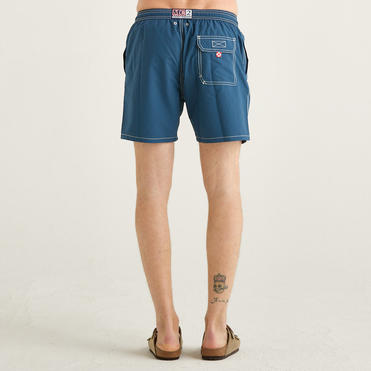 Mc2 Saint Barth costume patmos toile marine blue