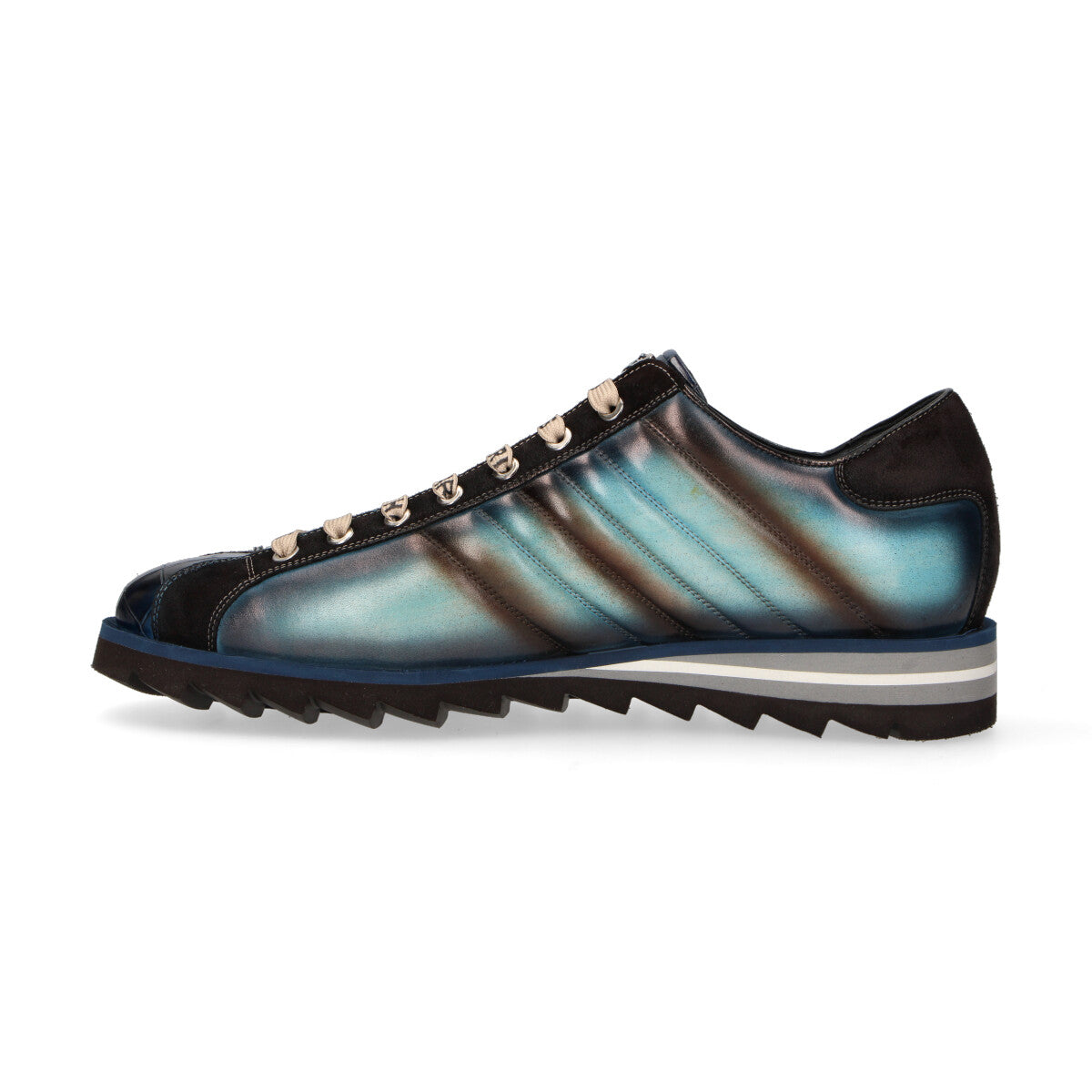Harris sneaker in pelle blu e nera