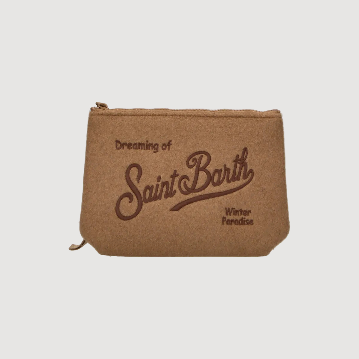 Mc2 Saint Barth pochette Aline felt cammello