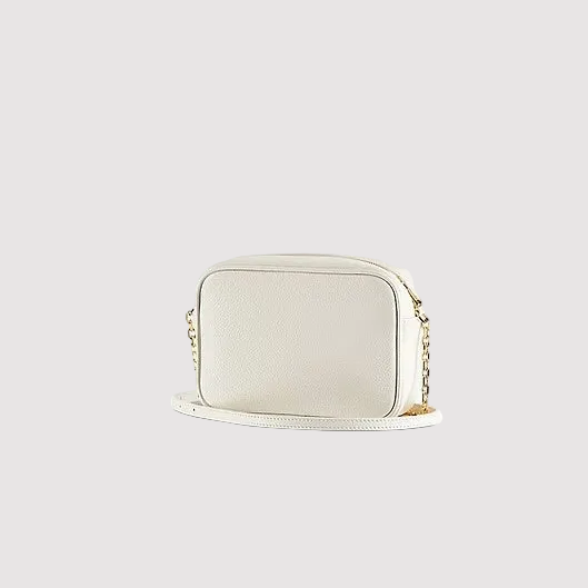 Patrizia pepe borsa a tracolla All Day piccola in pelle panna