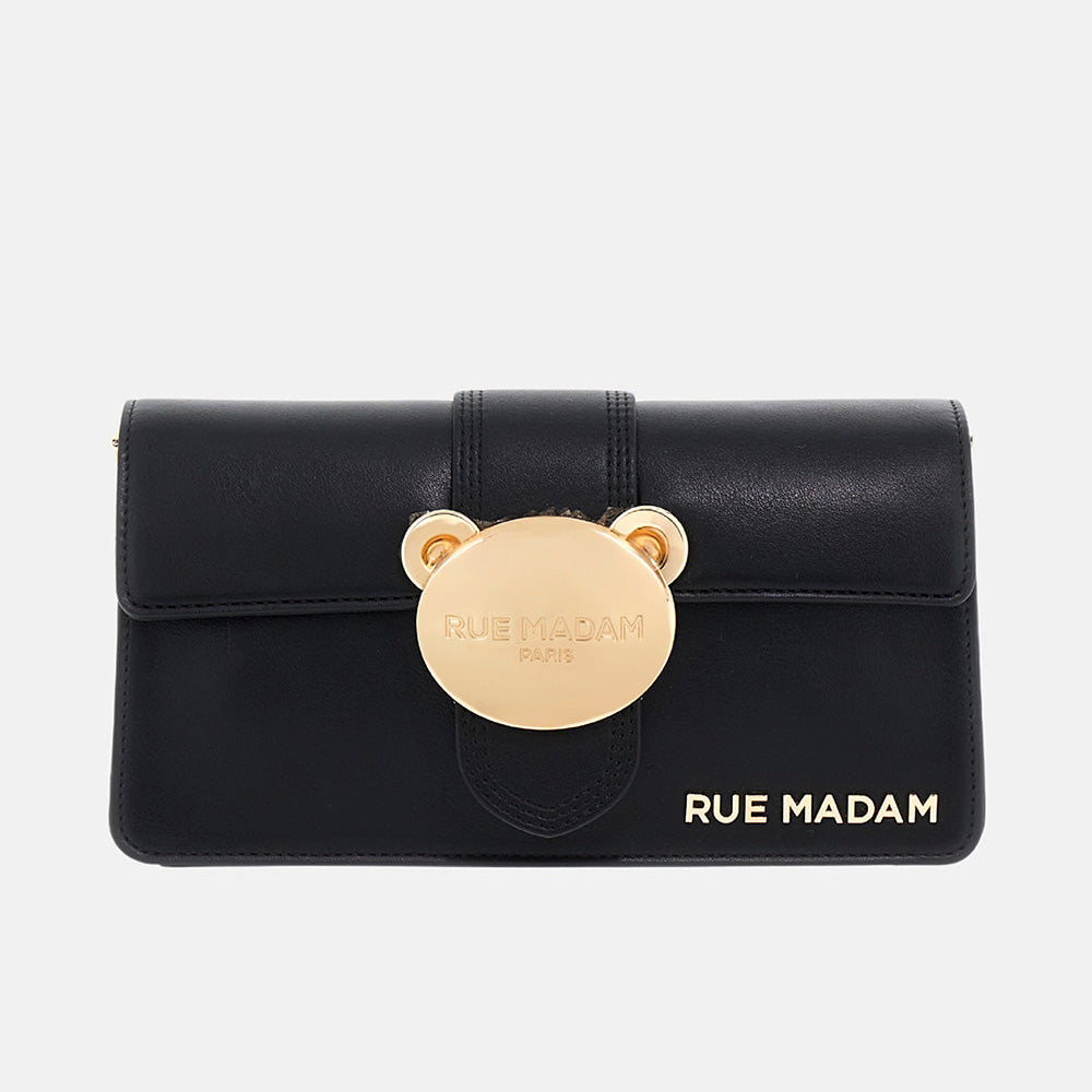 Rue Madame borsa Soft Teddy pelle nera