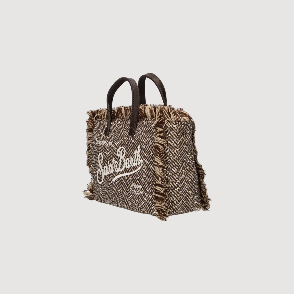 Mc2 Saint Barth borsa Vanity Mini Wool Herringbone