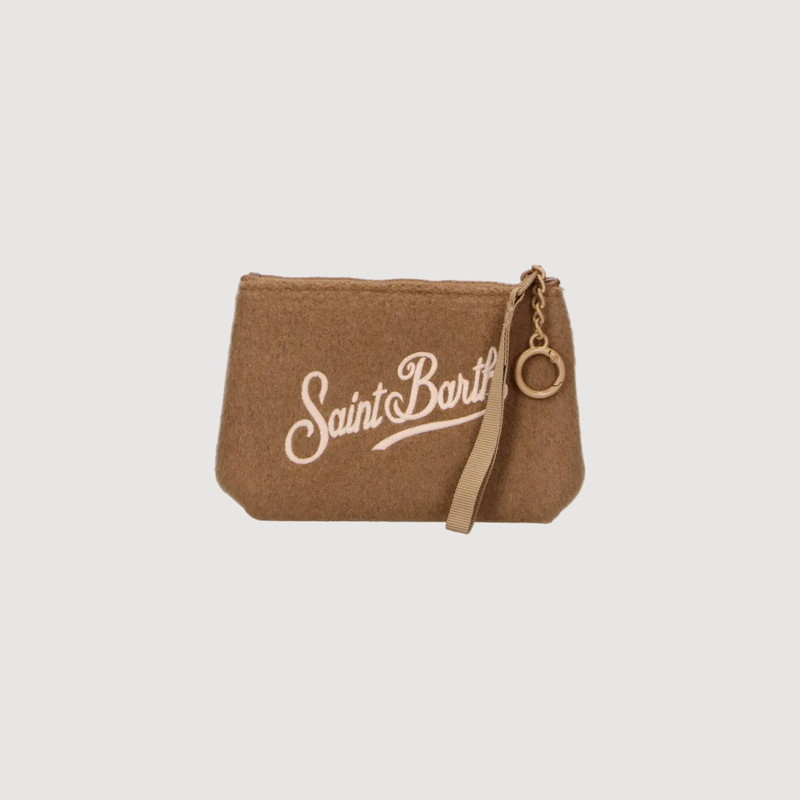 Mc2 Saint Barth pochette Aline Mini felt cammello