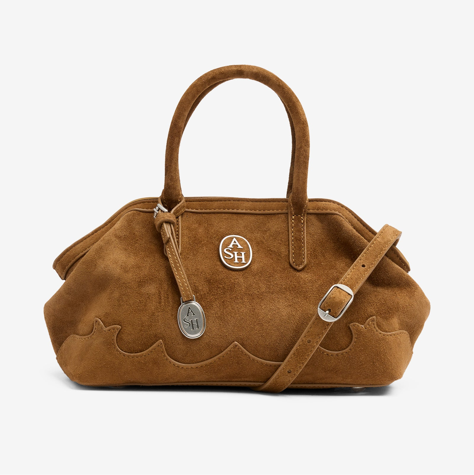 Ash borsa josephin texas in camoscio cammello