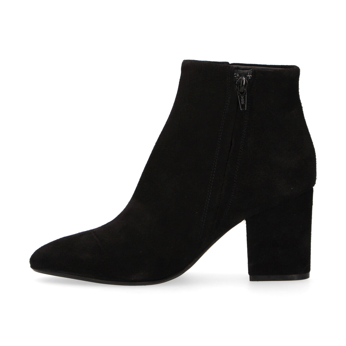 Anna F tronchetto in camoscio nero