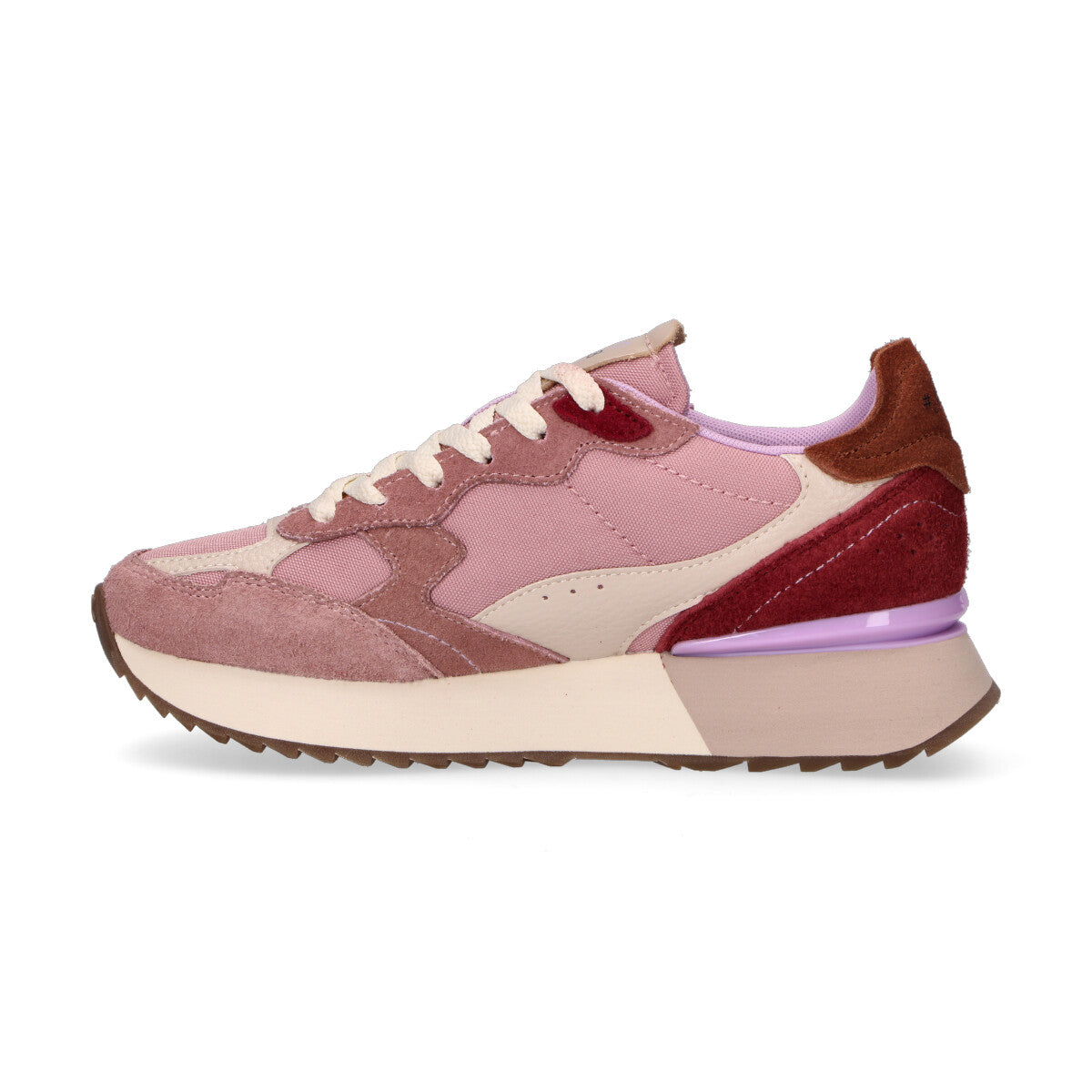 Sun68 sneaker Stargirl Multicolor in camoscio rosa