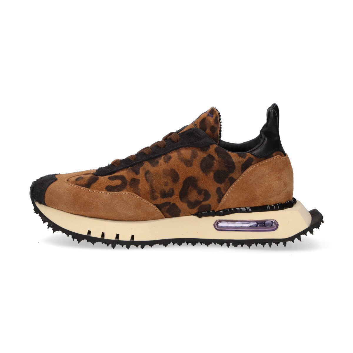 BePositive sneaker Race in camoscio maculata