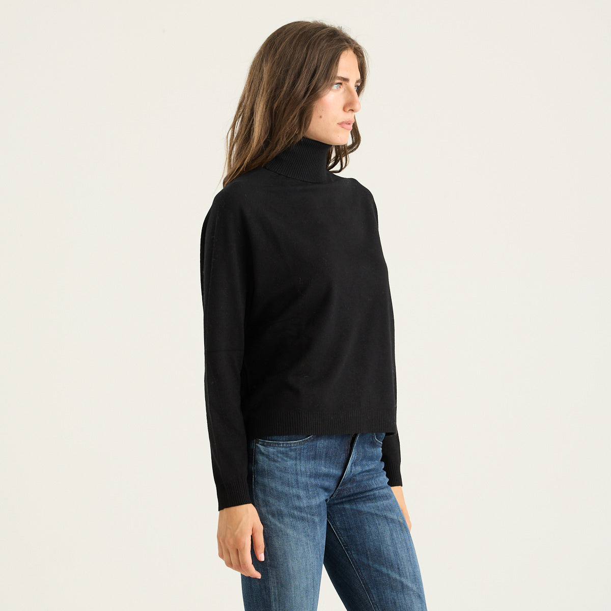 Solotre maglione a collo alto nero