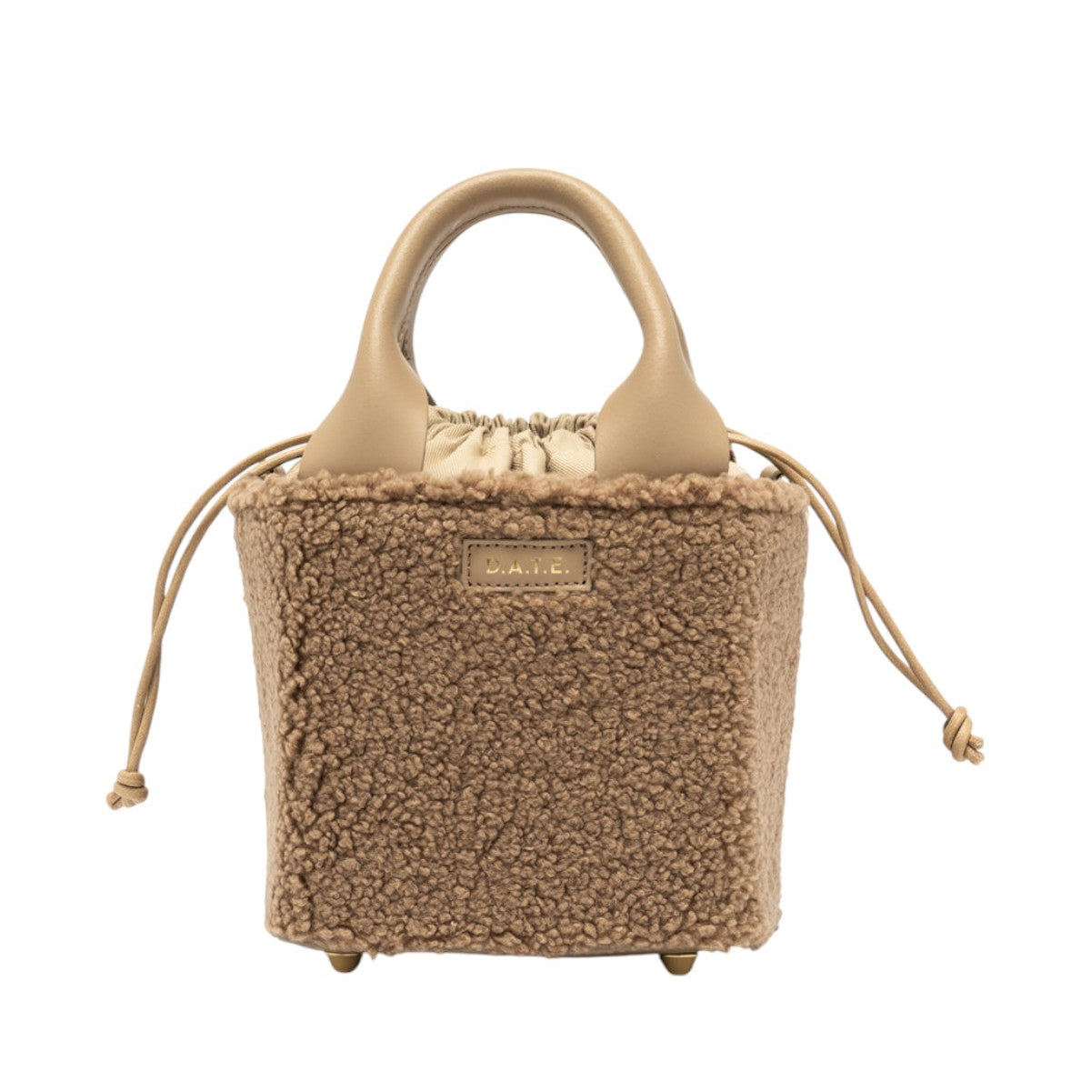 D.A.T.E. Cubo Bag teddy beige