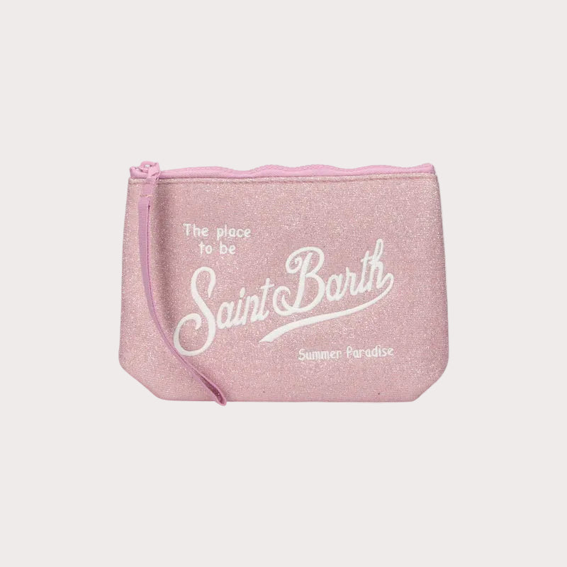 Mc2 Saint Barth pochette Aline in lurex rosa