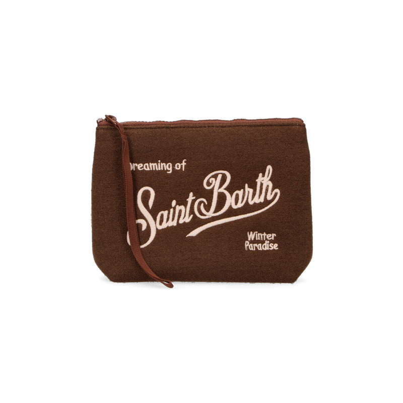 MC2 Saint Barth pochette Aline Wool marrone