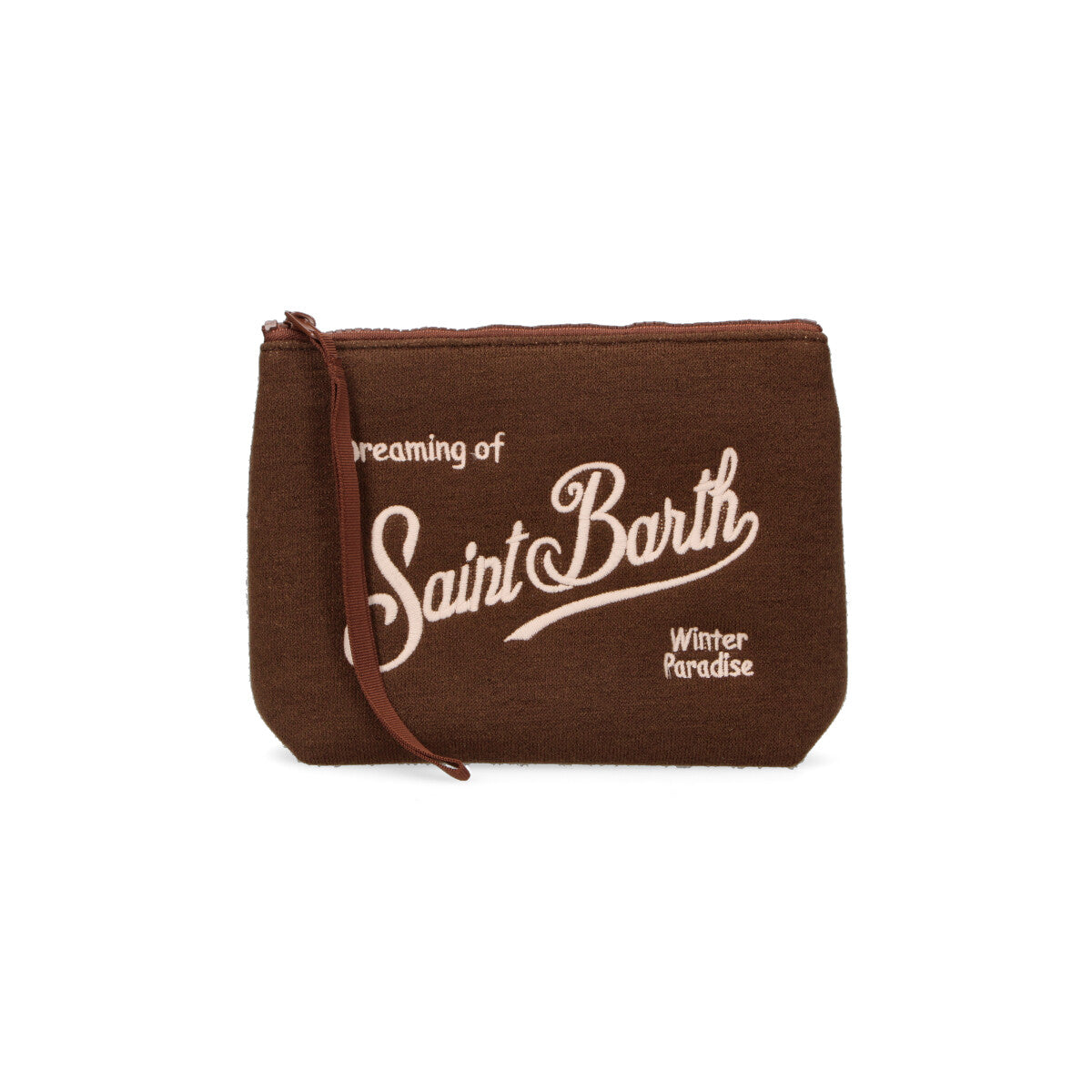 MC2 Saint Barth pochette Aline Wool marrone