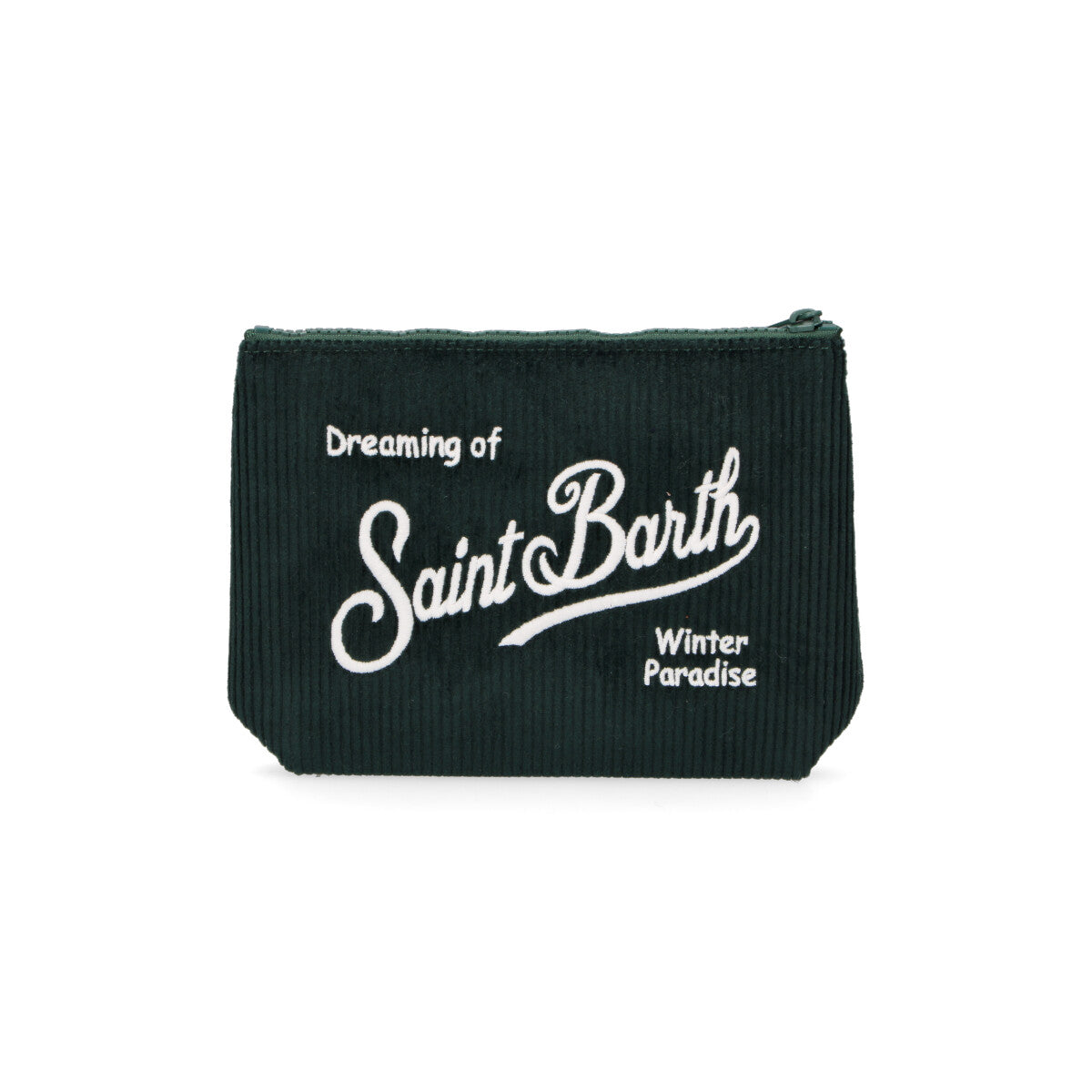 MC2 Saint Barth pochette Aline corduroy verde