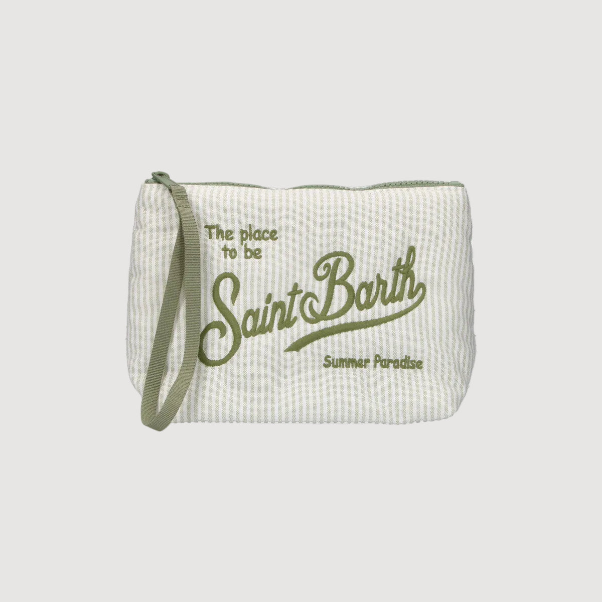Mc2 Saint Barth pochette Aline oxford verde