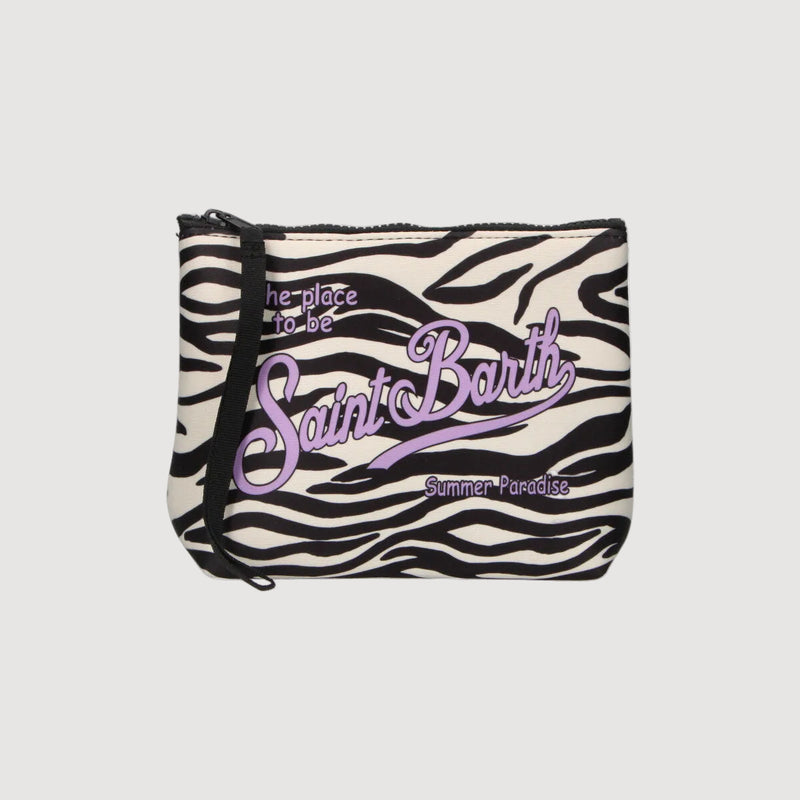 Mc2 Saint Barth pochette Aline Zebra color lilla