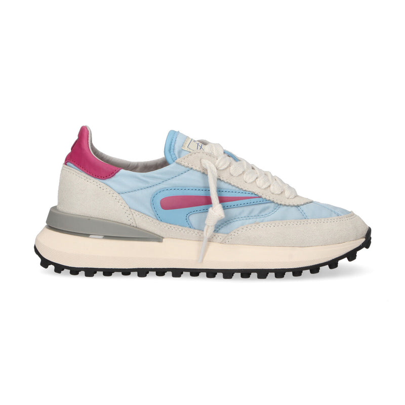 D.A.T.E sneaker Athleta Nylon Grifone azzurra