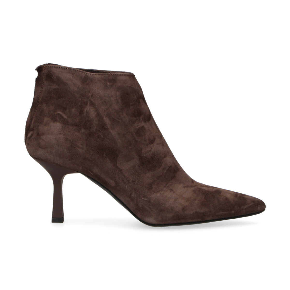 Ovyè tronchetto in camoscio testa di moro