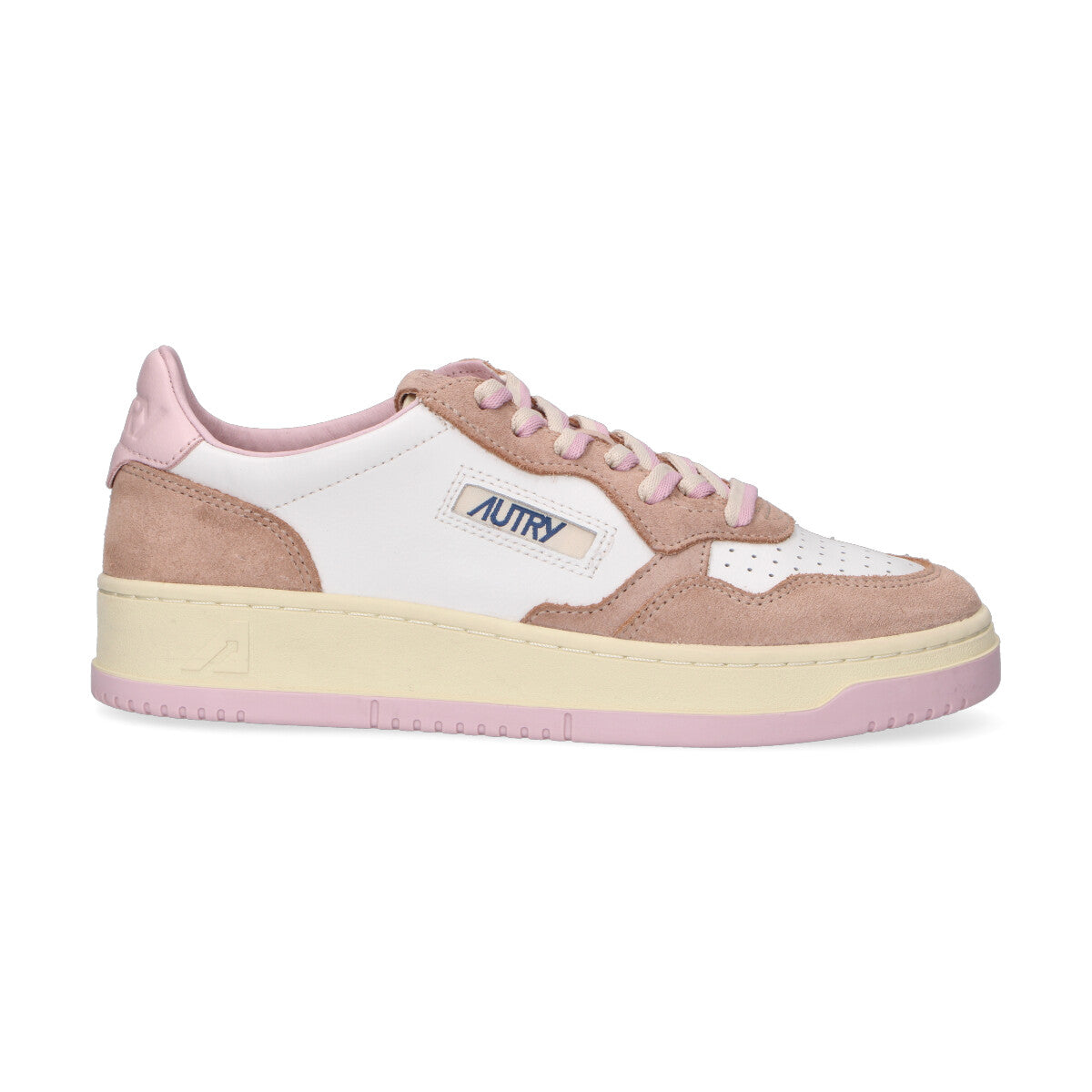 Autry sneaker Medialist Low in camoscio beige rosa
