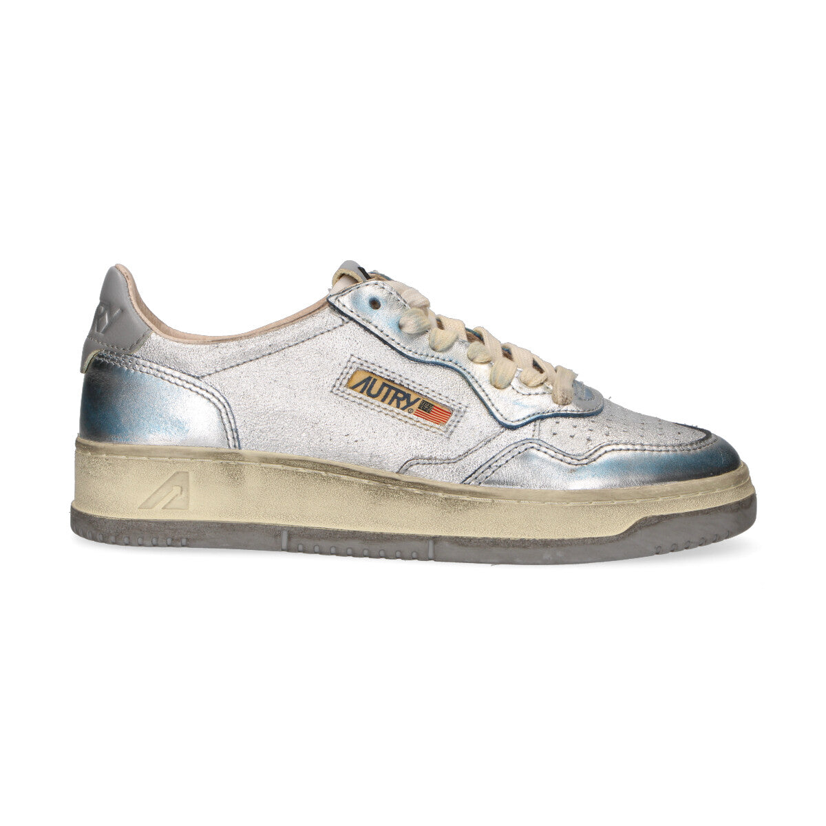 Autry sneaker Supvint in pelle argento