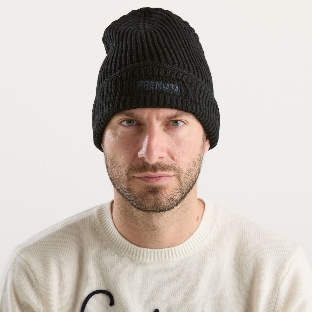 Premiata berretto logato in tessuto nero