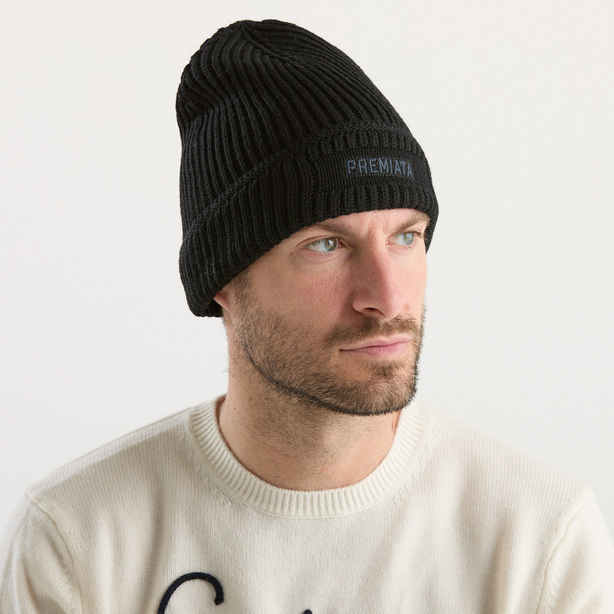 Premiata berretto logato in tessuto nero