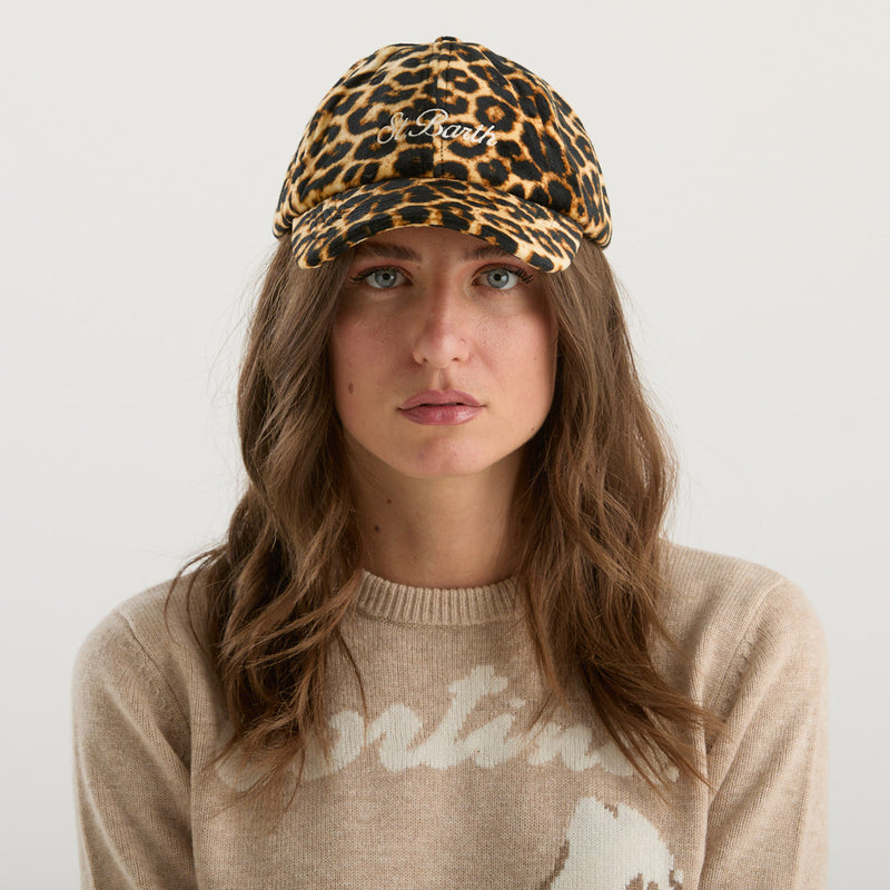 Mc2 Saint Barth baseball cap velluto maculato