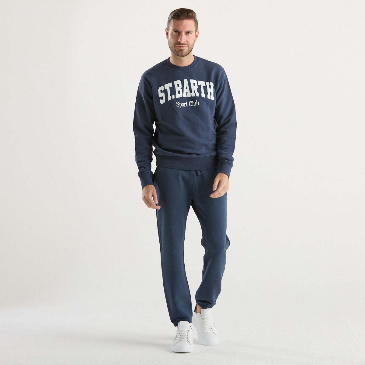 Mc2 Saint Barth pantalone jogger tessuto blu