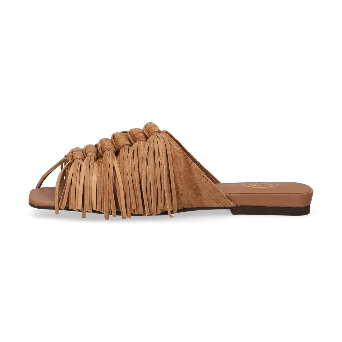 Ash ciabatta Brigitte con frange camoscio cuoio
