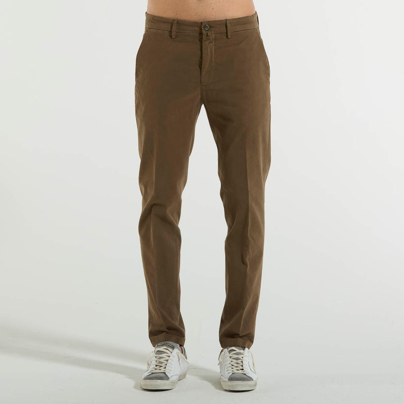 Siviglia pantalone chino in tessuto marrone