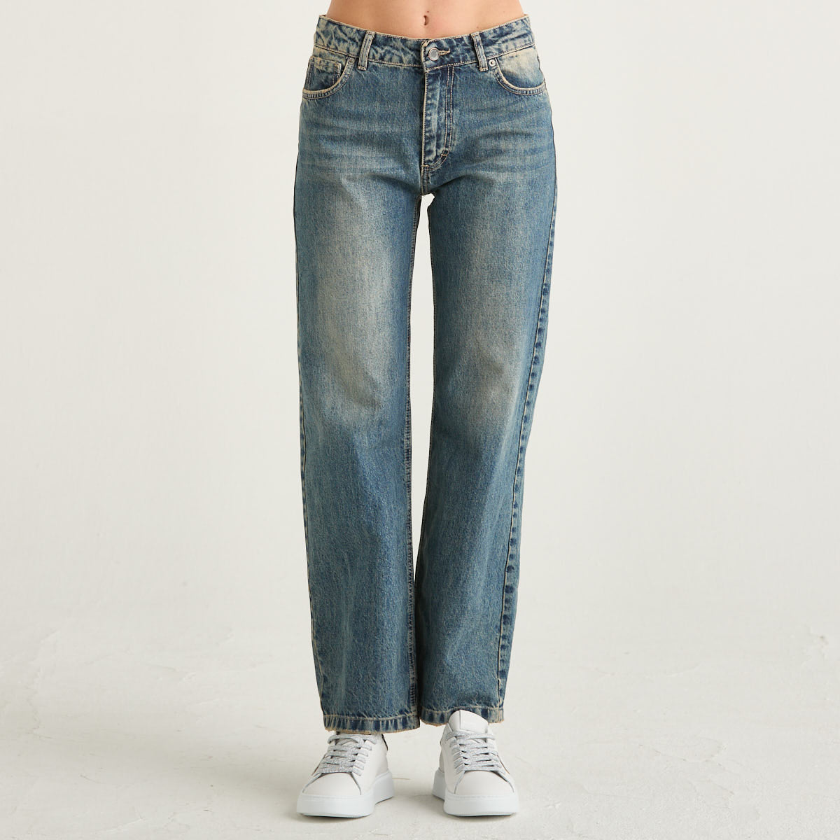Souvenir jeans in denim slavato