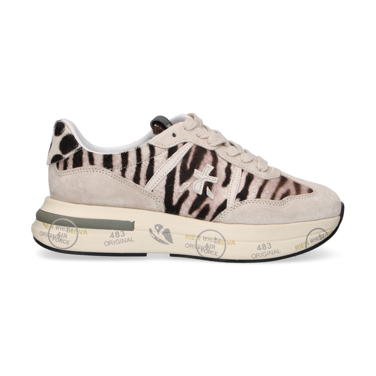 Premiata sneaker Cassie cavallino zebrato