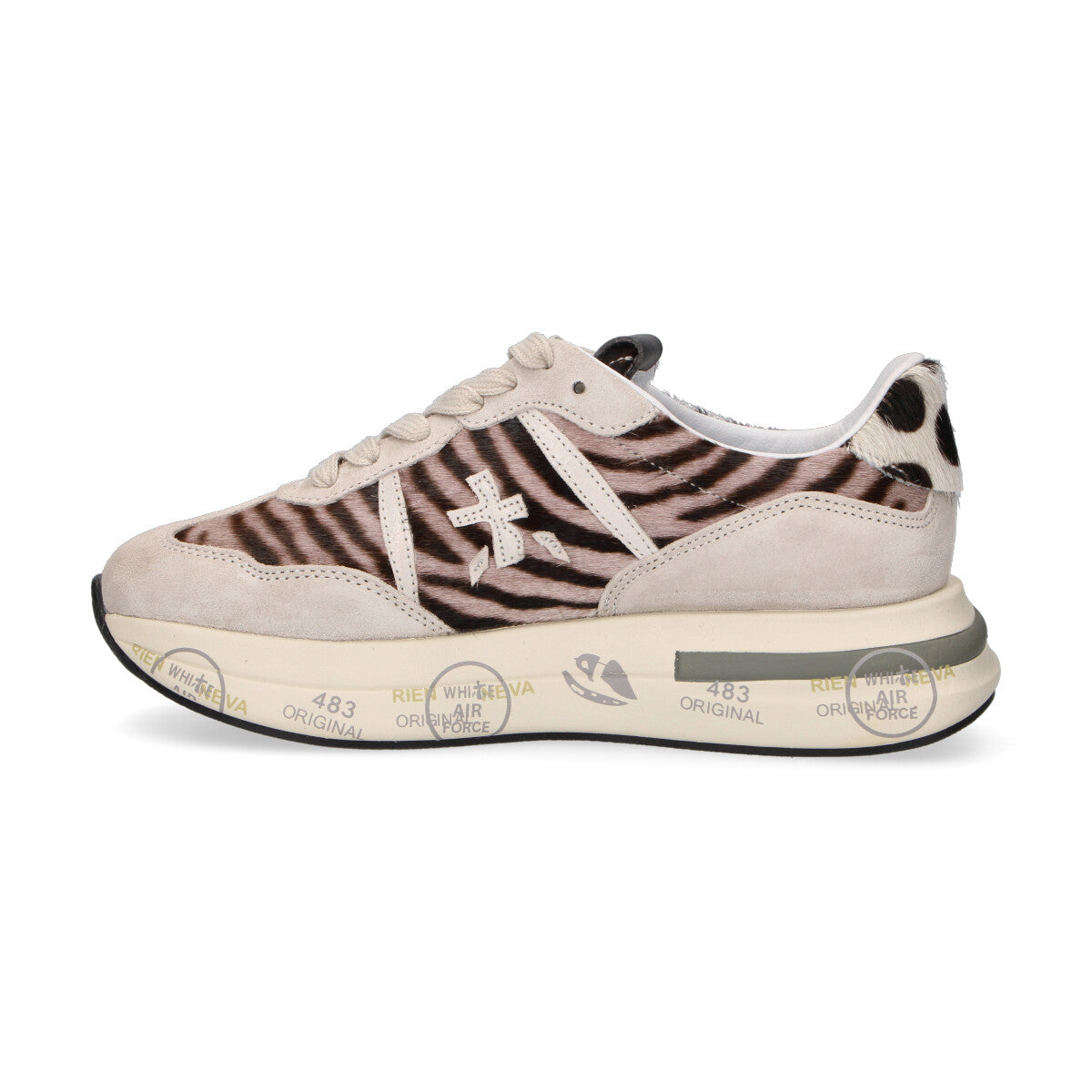 Premiata sneaker Cassie cavallino zebrato