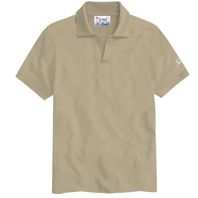 Mc2 Saint Barth polo charles tessuto beige