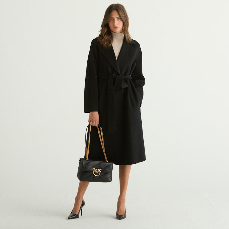 Maxmara cappotto cles in lana nero