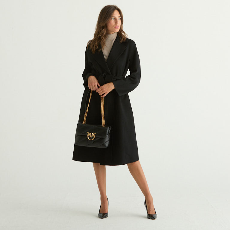 Maxmara cappotto cles in lana nero